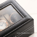 3 Slots Acrylic Lid Leather Watch Packing Cases